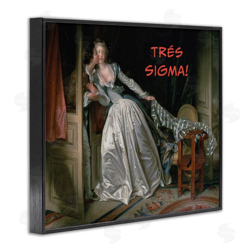 Grotto Studios Iconic Tres Sigma Black Framed Giclee Wall Art Print
