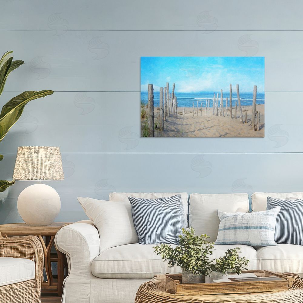 Grotto Studios National Seashore Vista Stretched Canvas Wall Art in Room