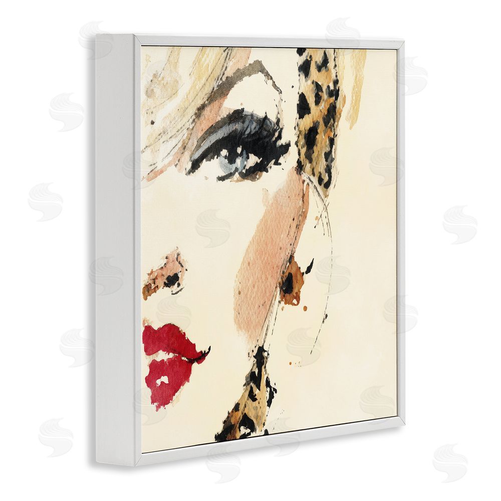Svetlana Aleynikova Crimson Enigma Lipstick White Framed Giclee Wall Art Print