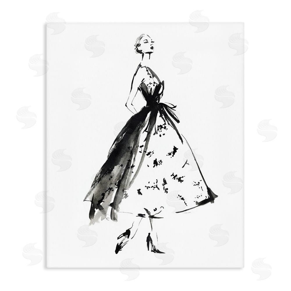 Svetlana Aleynikova Ethereal Couture Contour Stretched Canvas Wall Art Print