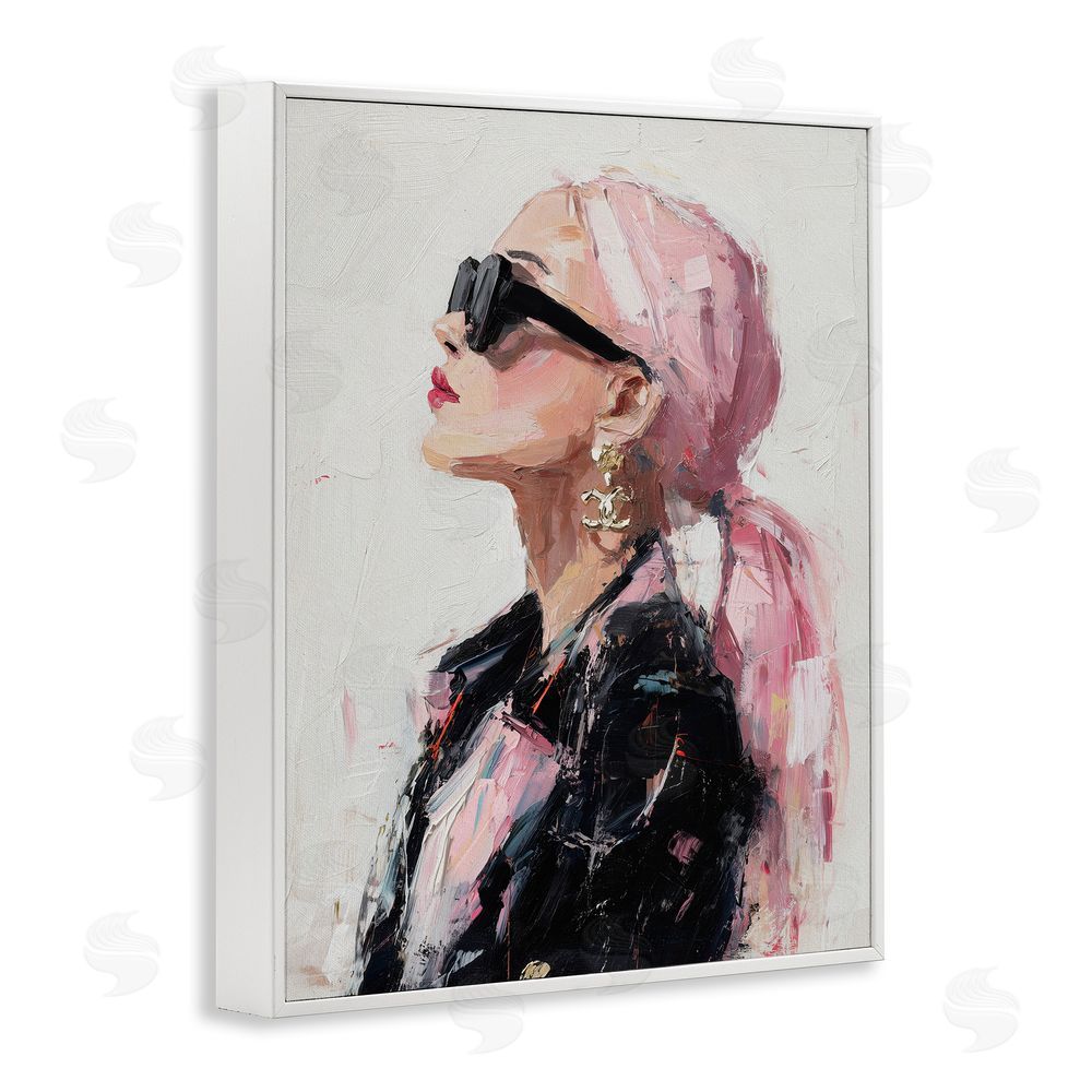 Svetlana Aleynikova Pink Daydream Impression White Framed Giclee Wall Art Print