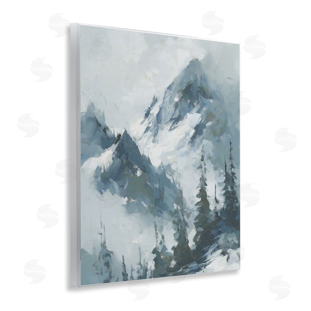 Svetlana Aleynikova Frozen Majesty Mountains Wooden Wall Plaque Art Print