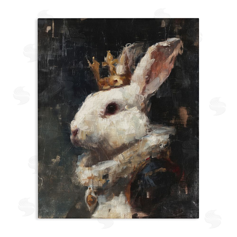 Svetlana Aleynikova Regal Monarch Rabbit Stretched Canvas Wall Art Print