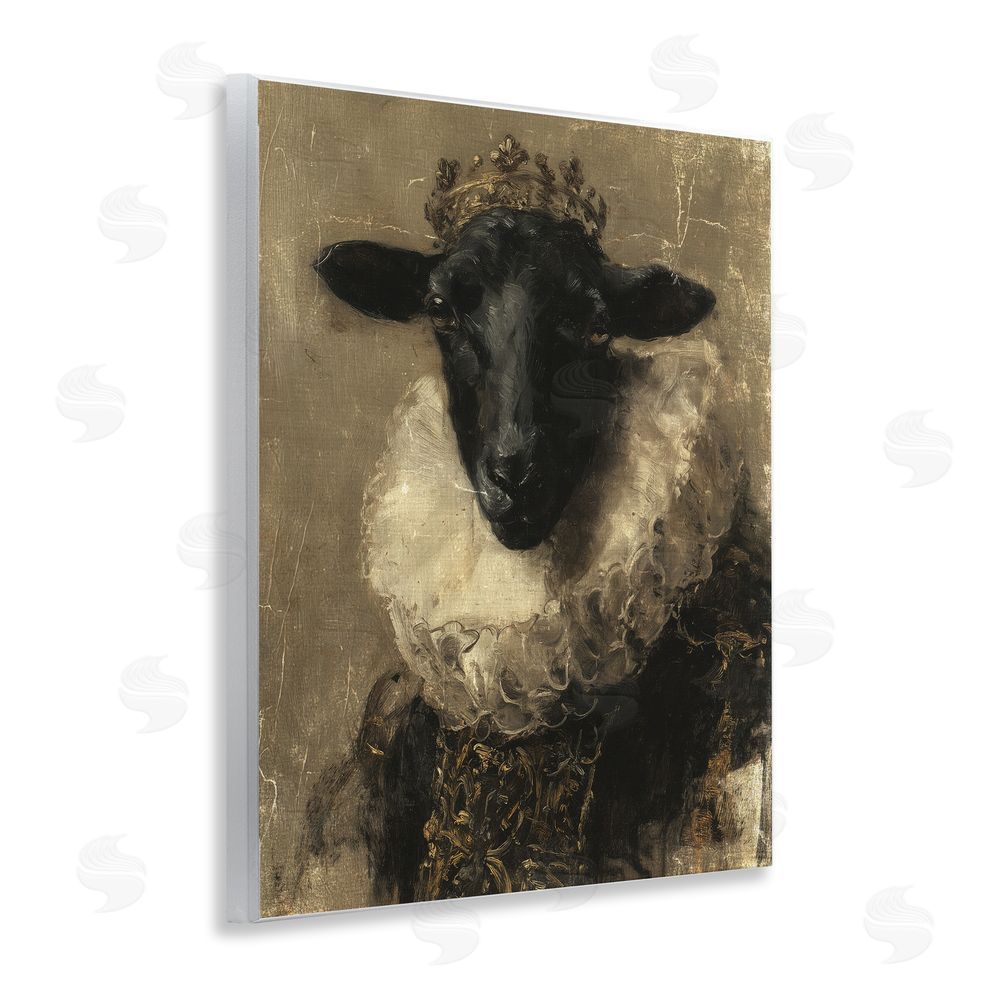 Svetlana Aleynikova Noble Ram Portrait Wooden Wall Plaque Art Print