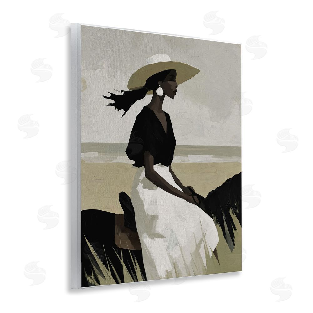Svetlana Aleynikova Equestrian Windswept Muse Wooden Wall Plaque Art Print