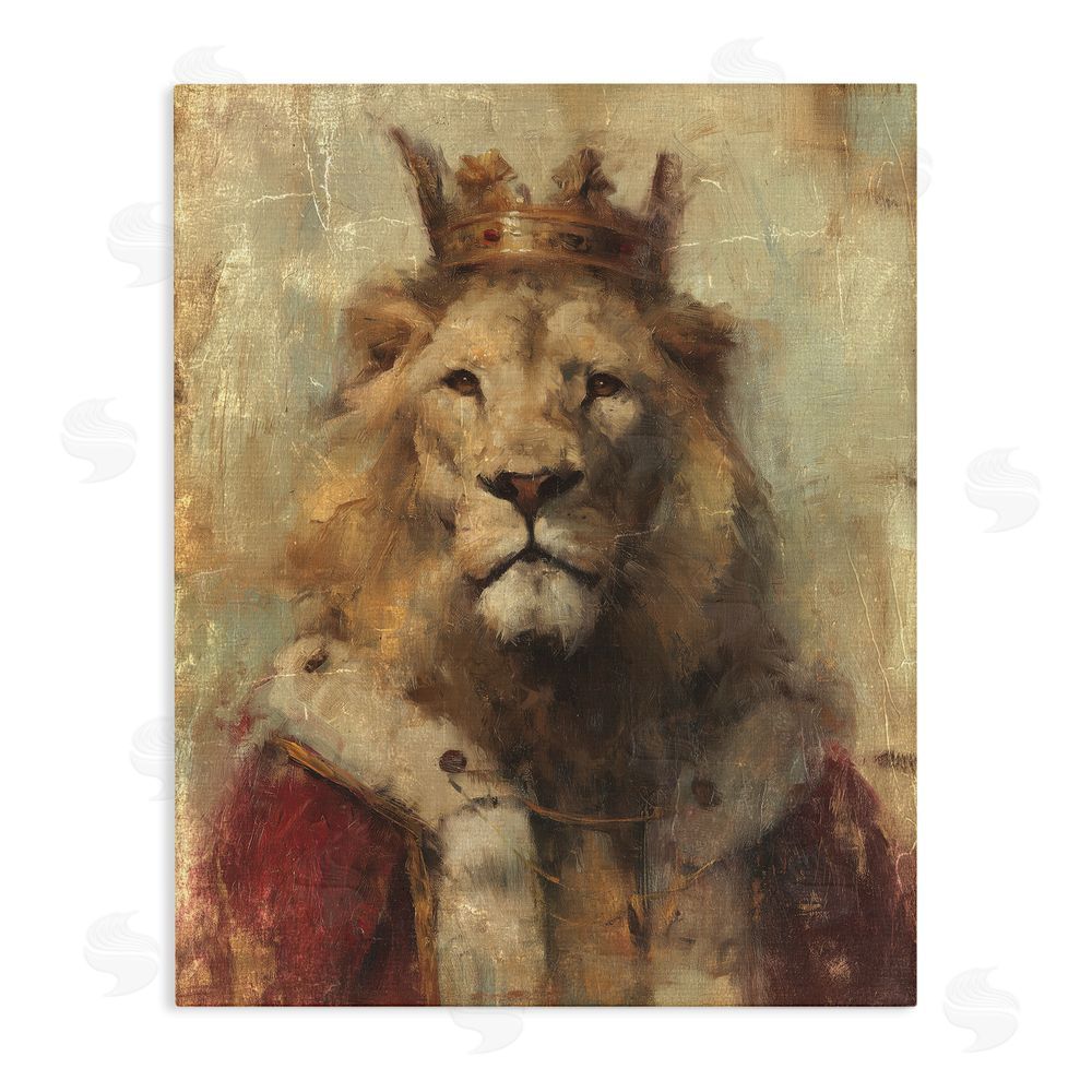 Svetlana Aleynikova Regal Lion Sovereign Stretched Canvas Wall Art Print