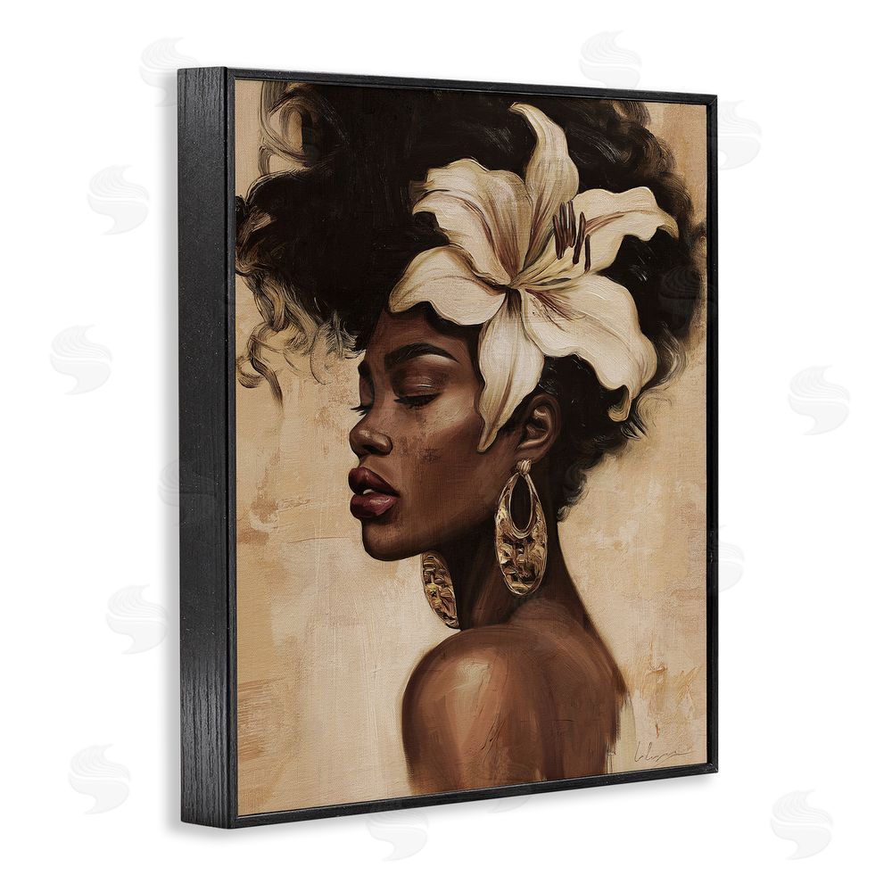Svetlana Aleynikova Nocturne In Ivory Black Framed Giclee Wall Art Print