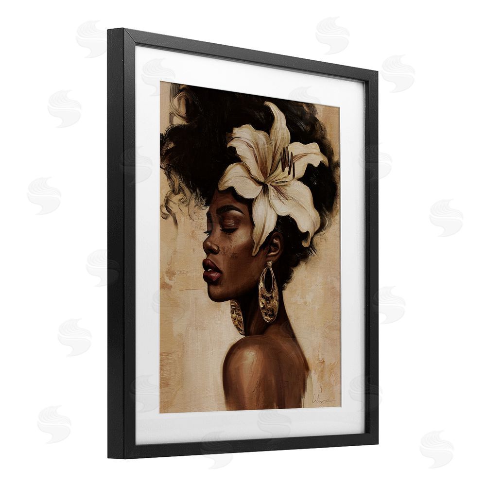 Svetlana Aleynikova Nocturne In Ivory Black Framed Print Under Glass Wall Art