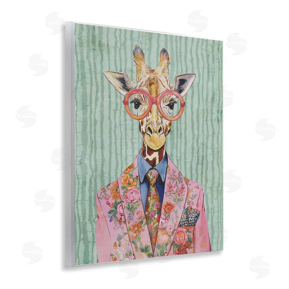 Svetlana Aleynikova Tall Stylish Giraffe Wooden Wall Plaque Art Print