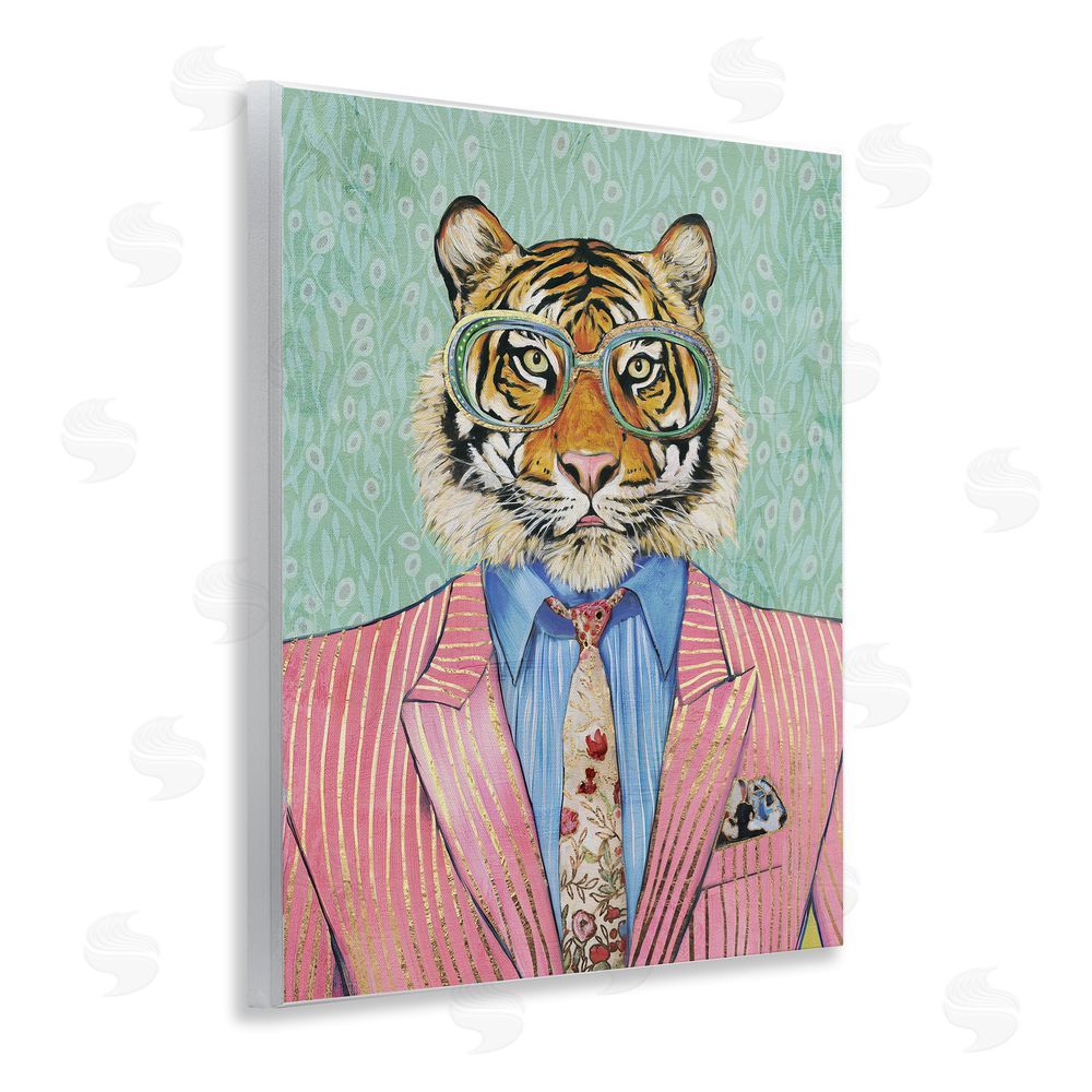 Svetlana Aleynikova Sharp Tiger Outfit Wooden Wall Plaque Art Print