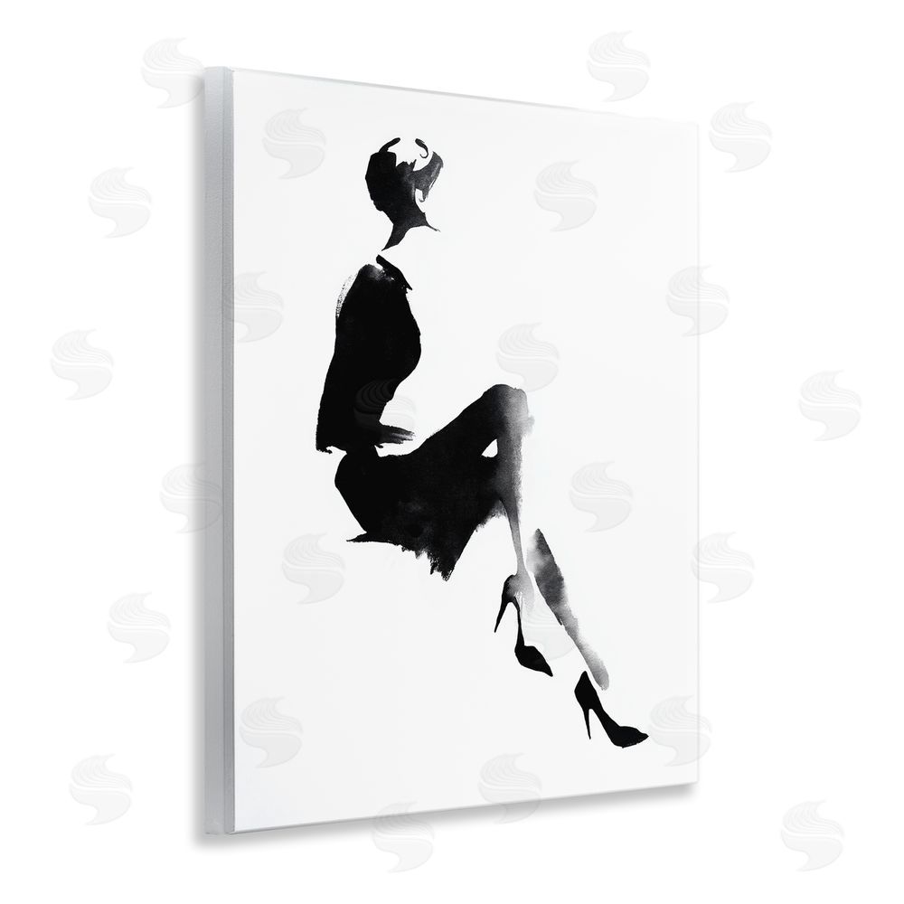Svetlana Aleynikova Chic Silhouette Noir Wooden Wall Plaque Art Print