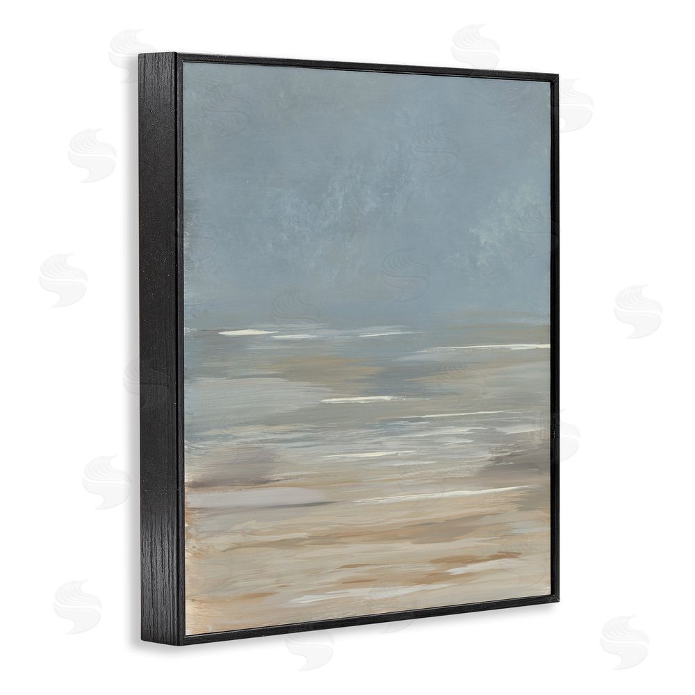 Kristen Dalpiaz Abstract Beach Gradient Black Framed Giclee Wall Art Print