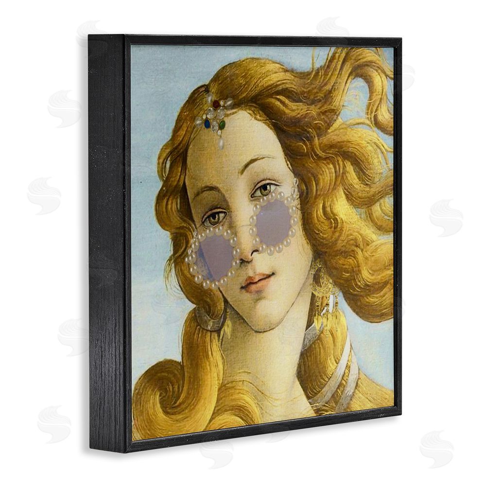 Grotto Studios Modern Day Venus Shades Black Framed Giclee Wall Art Print