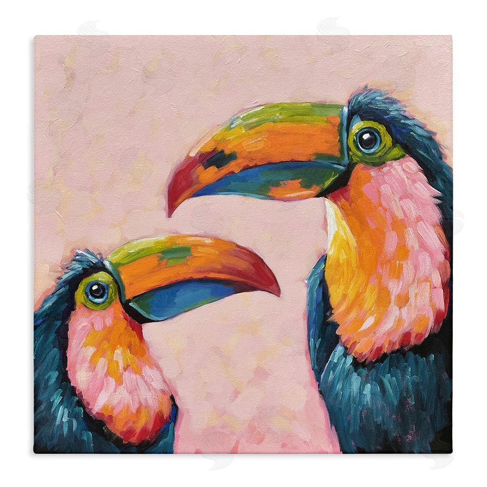 Lucia Stewart Tropical Toucan Paradise Stretched Canvas Wall Art Print