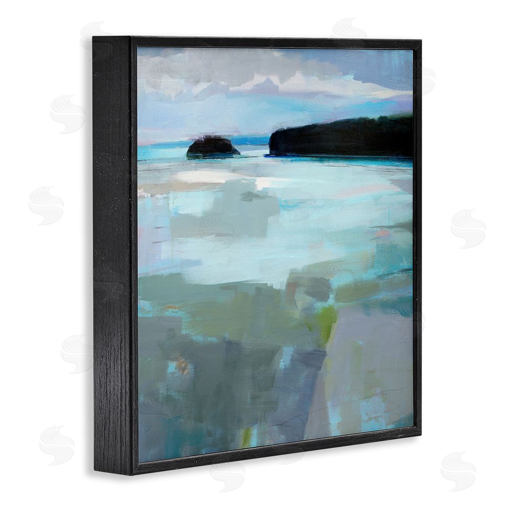Kathleen Robbins Freeport Maine Abstraction Black Framed Giclee Wall Art Print