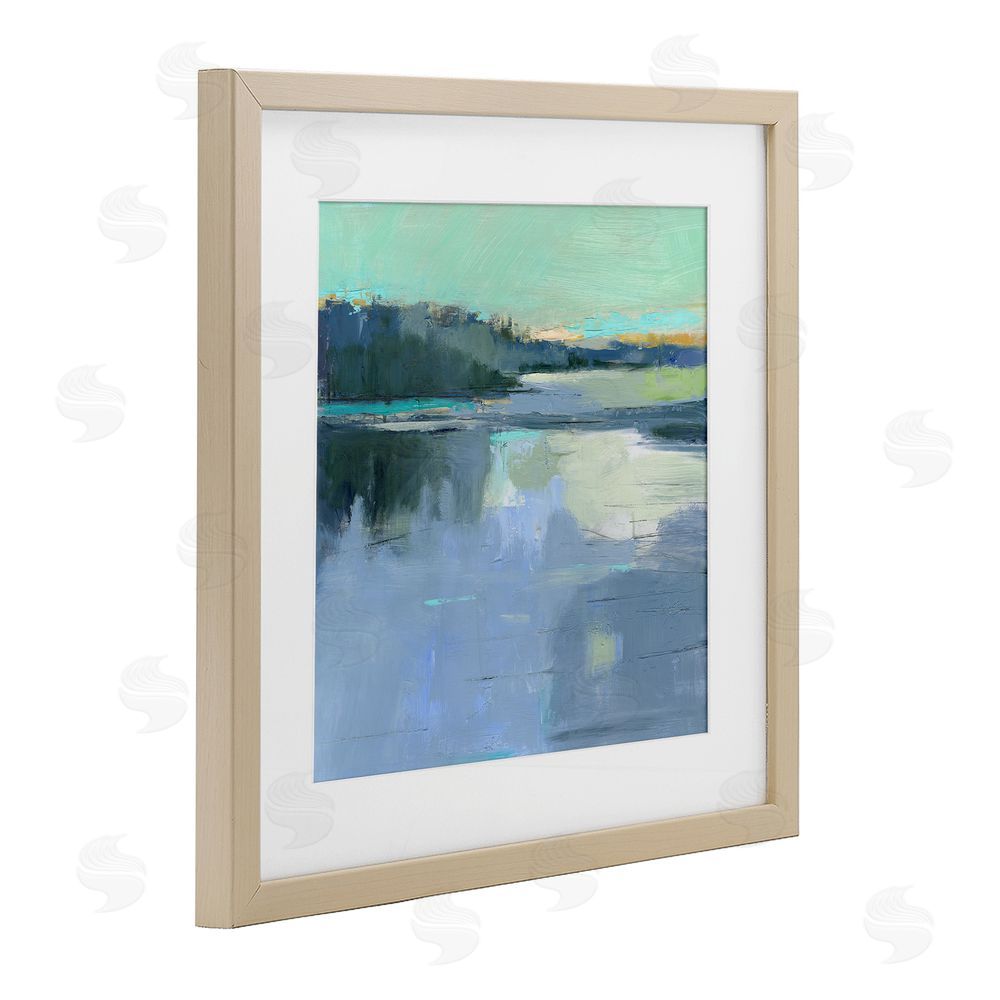 Kathleen Robbins Brave Boat Harbor Brown Framed Print Under Glass Wall Art