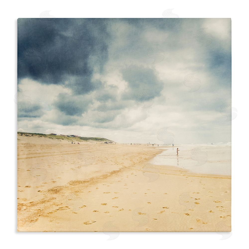 Dirk Wüstenhagen Beach On A Cloudy Day Stretched Canvas Wall Art Print