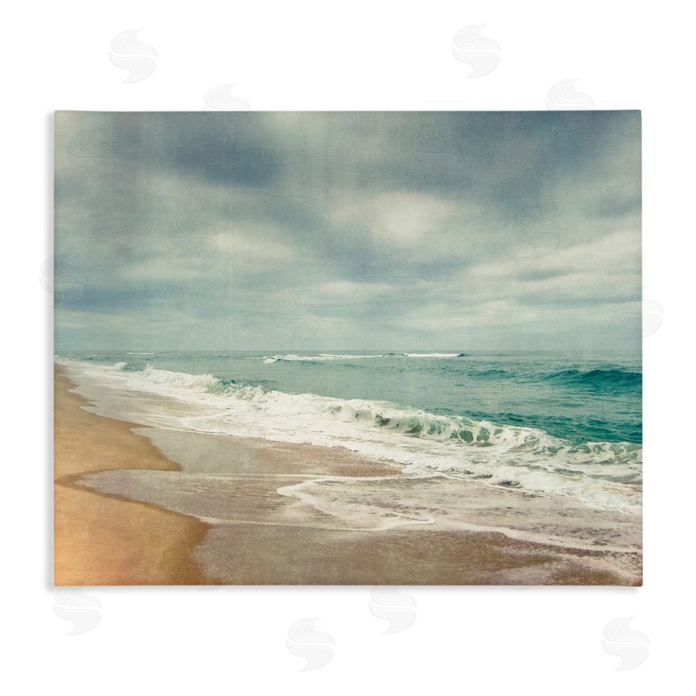 Dirk Wüstenhagen Tranquil Waves Along Sandy Coast Stretched Canvas Wall Art Print