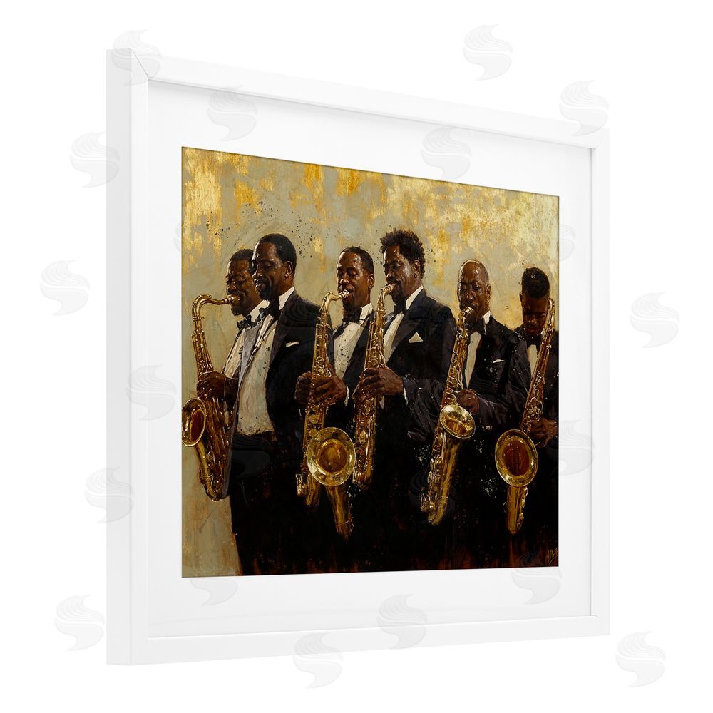 Marta Wiley Golden Era Ensemble White Framed Print Under Glass Wall Art
