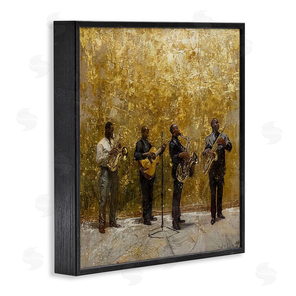 Marta Wiley Golden Era Jazz Musicians Black Framed Giclee Print Wall Art