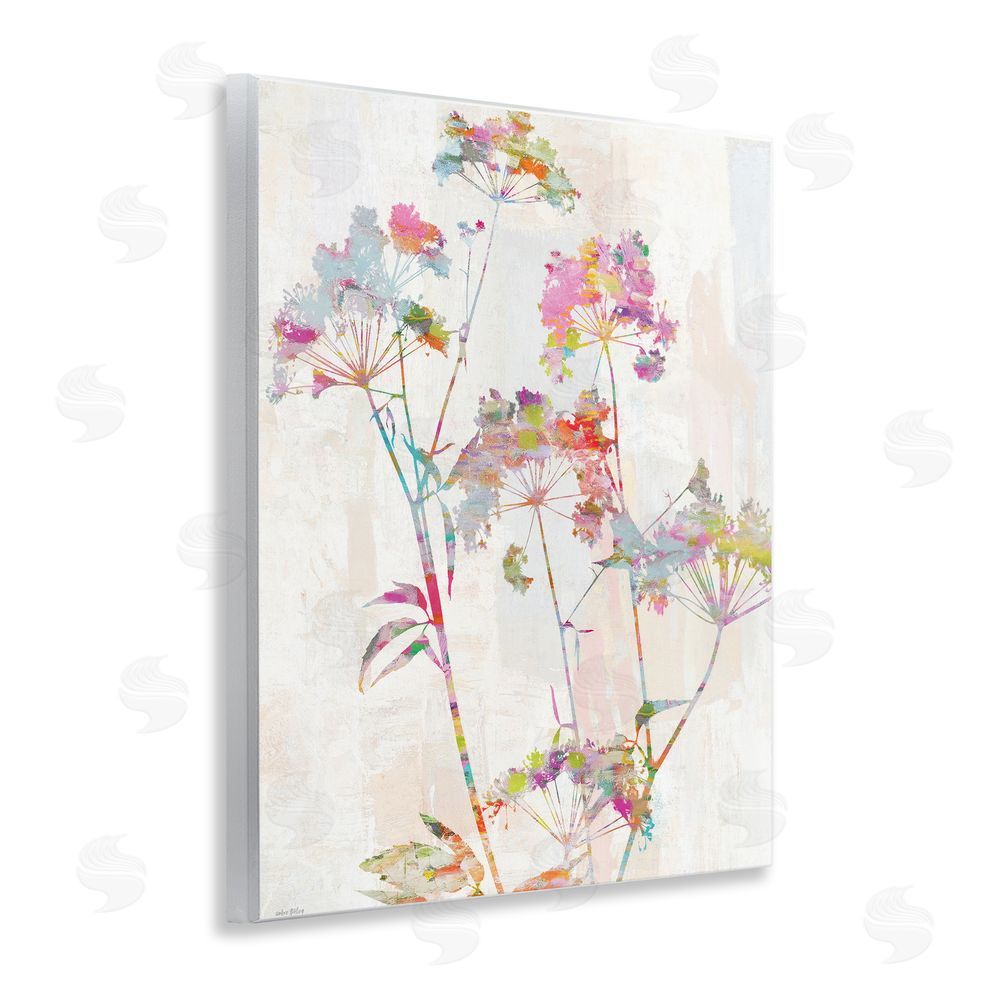 Amber Sterling Kaleidoscopic Delicate Herbs Wooden Wall Plaque Art Print