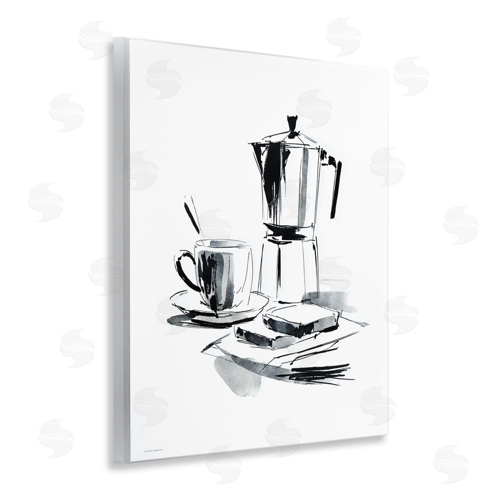 Svetlana Aleynikova Caffeine Dreams Moka Pot Wooden Wall Plaque Art Print