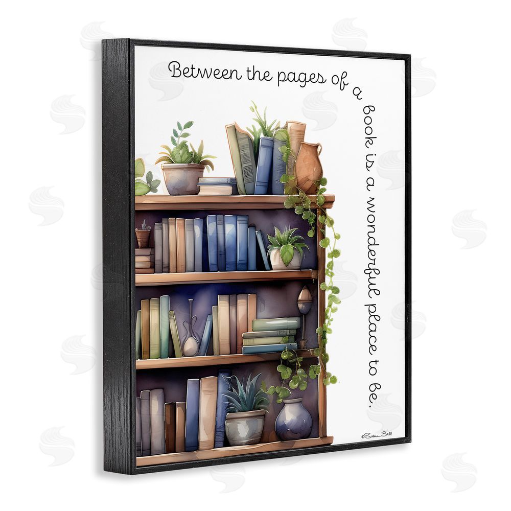 Susan Ball Between The Pages Of A Book Black Framed Giclee Wall Art Print