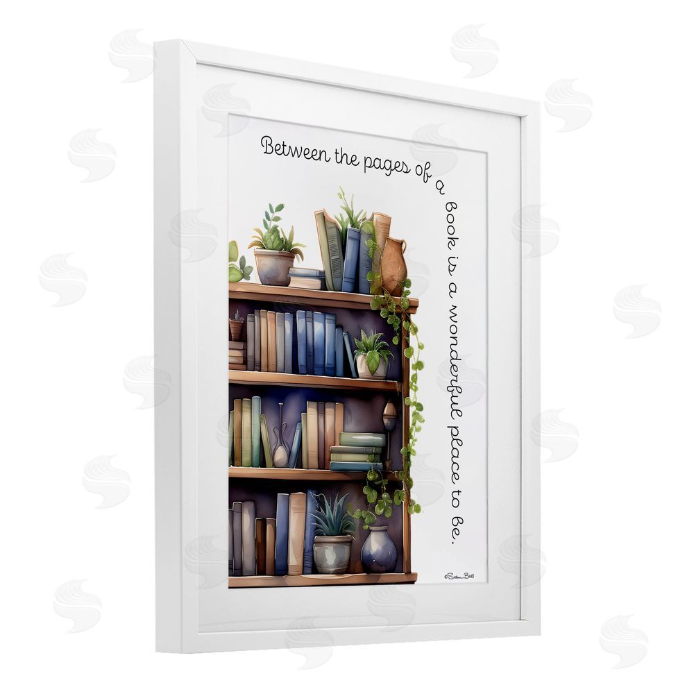 Susan Ball Between The Pages Of A Book White Framed Print Under Glass Wall Art