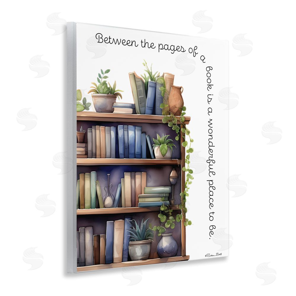 Susan Ball Between The Pages Of A Book Wooden Wall Plaque Art Print