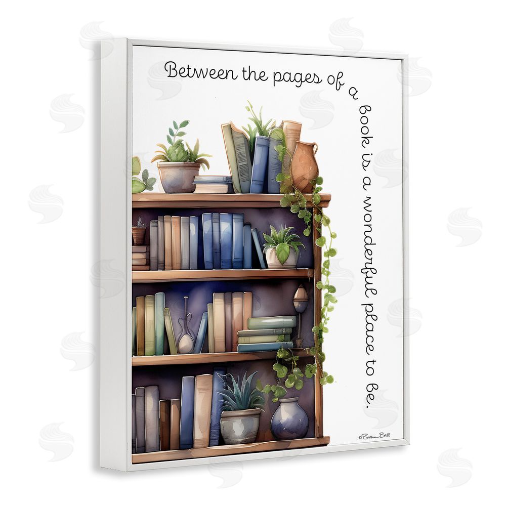 Susan Ball Between The Pages Of A Book White Framed Giclee Wall Art Print