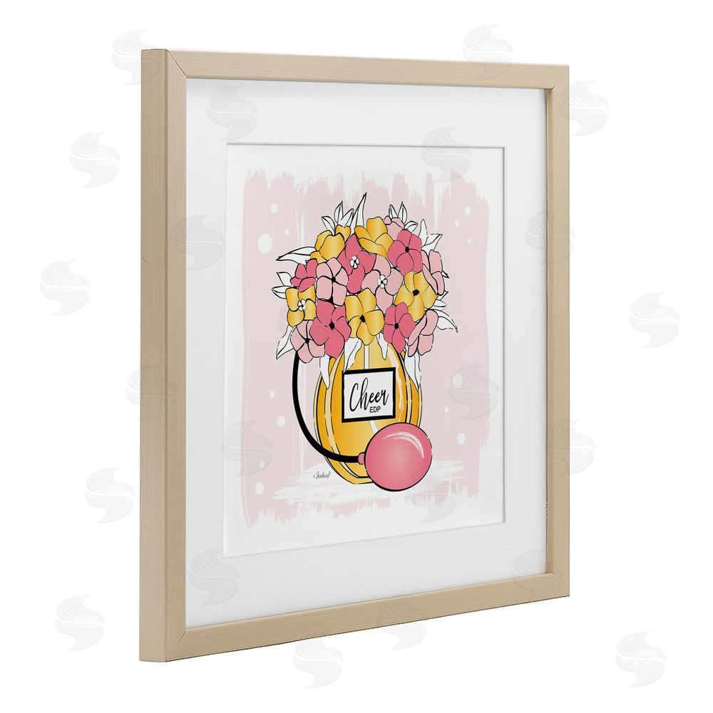 Martina Pavlova Cheer Perfume Floral Bouquet Brown Framed Print Under Glass Wall Art