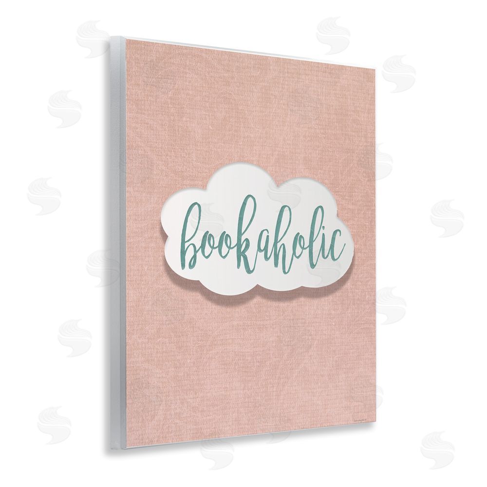 Seven Trees Design Bookaholic in Pastel Cloud Wooden Wall Plaque Art Print