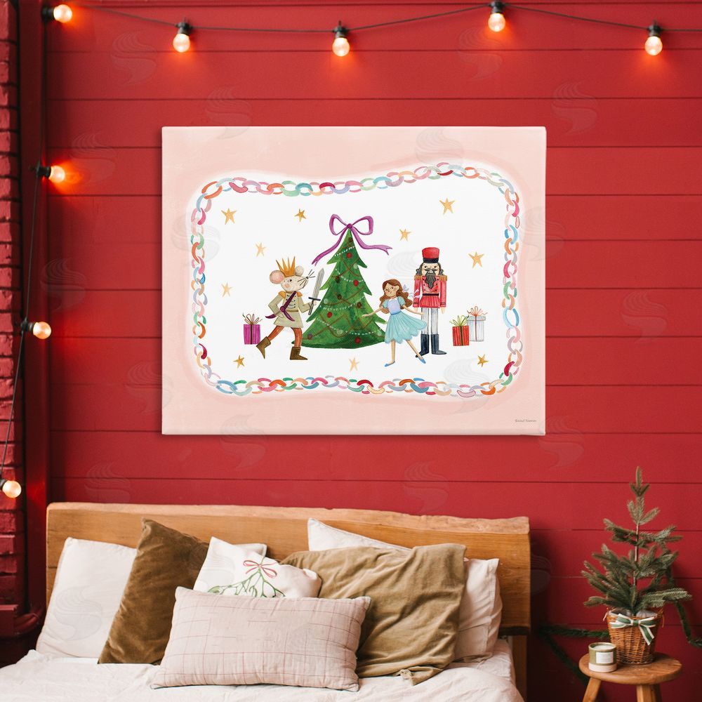 Rachel Nieman Festive Characters & Christmas Tree Canvas Art on Wall