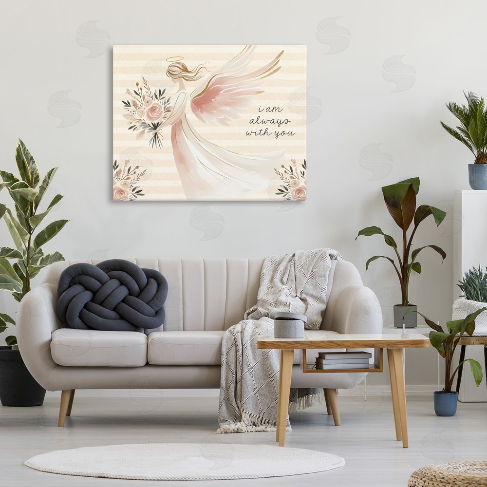 Nicole DeCamp Angel Always With You Stretched Canvas Wall Art in Room