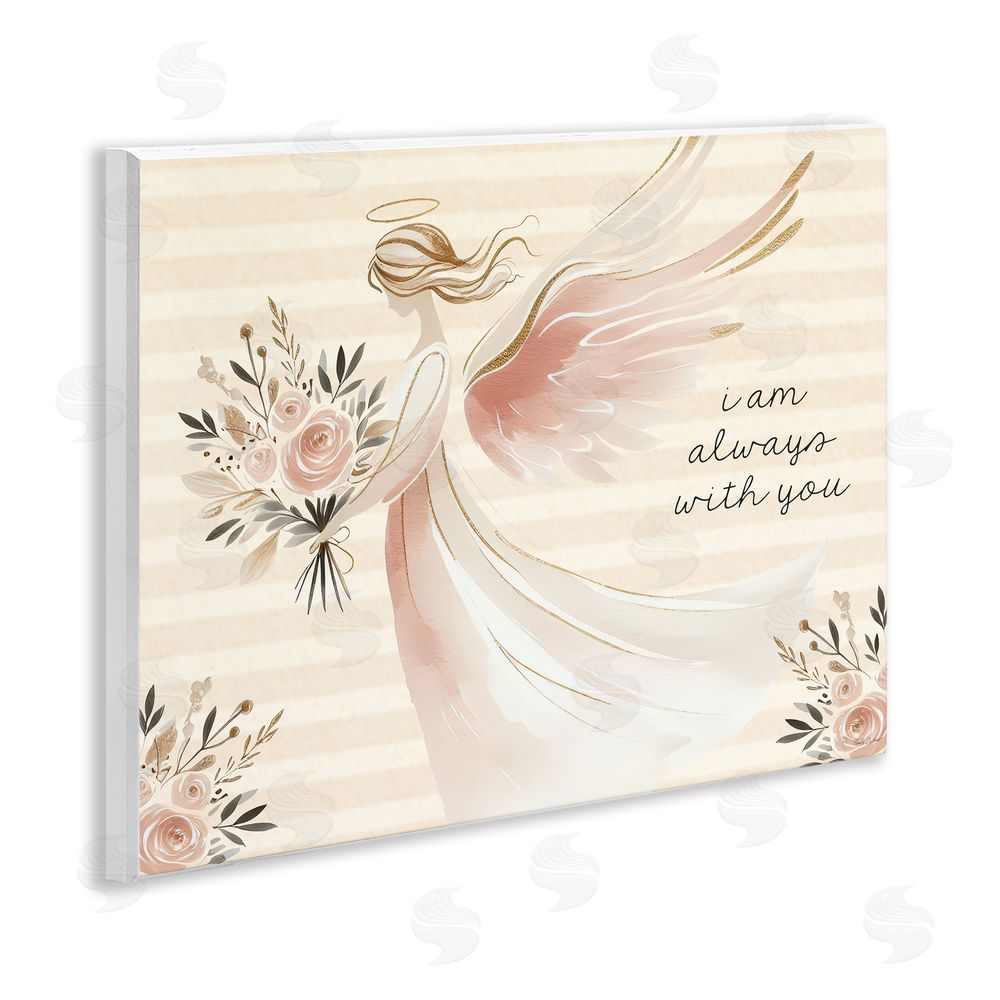 Nicole DeCamp Angel Always With You Wooden Wall Plaque Art Print