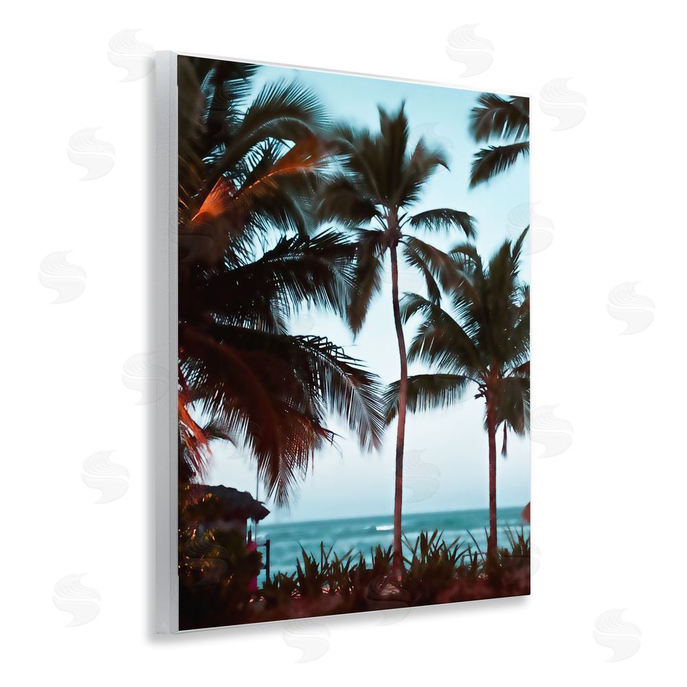 Noah Bay Shady Palms Beachfront Wall Plaque Printed Art