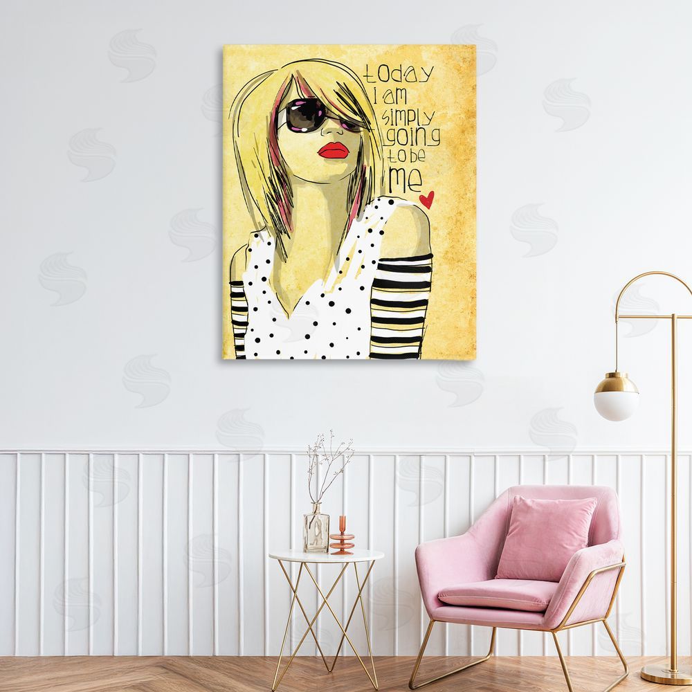 Suzanne Millius Today I Am Simply Me Stretched Canvas on Wall