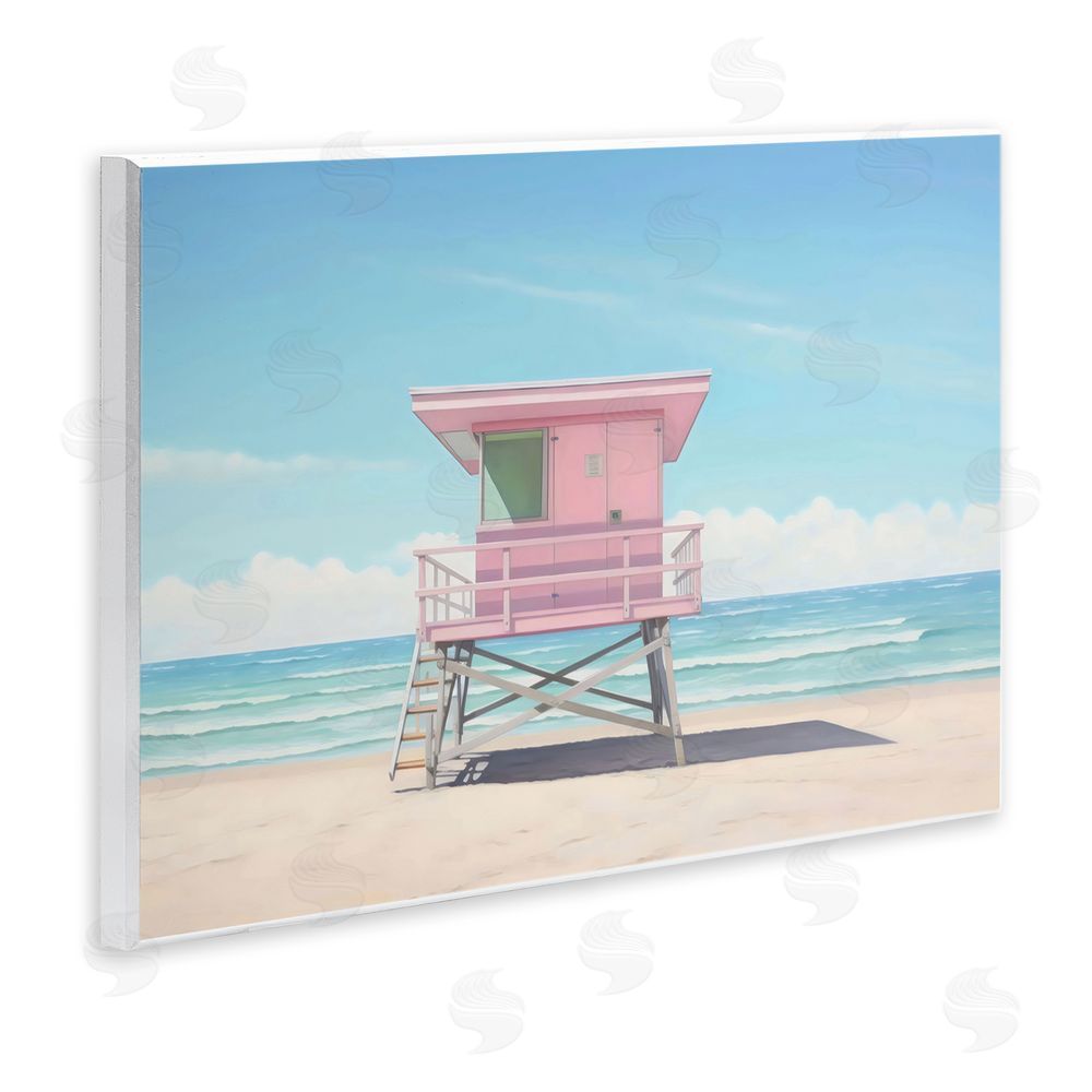 Creative Studio Miami Beach Lifeguard Station Wall Plaque Home Decor Art Print