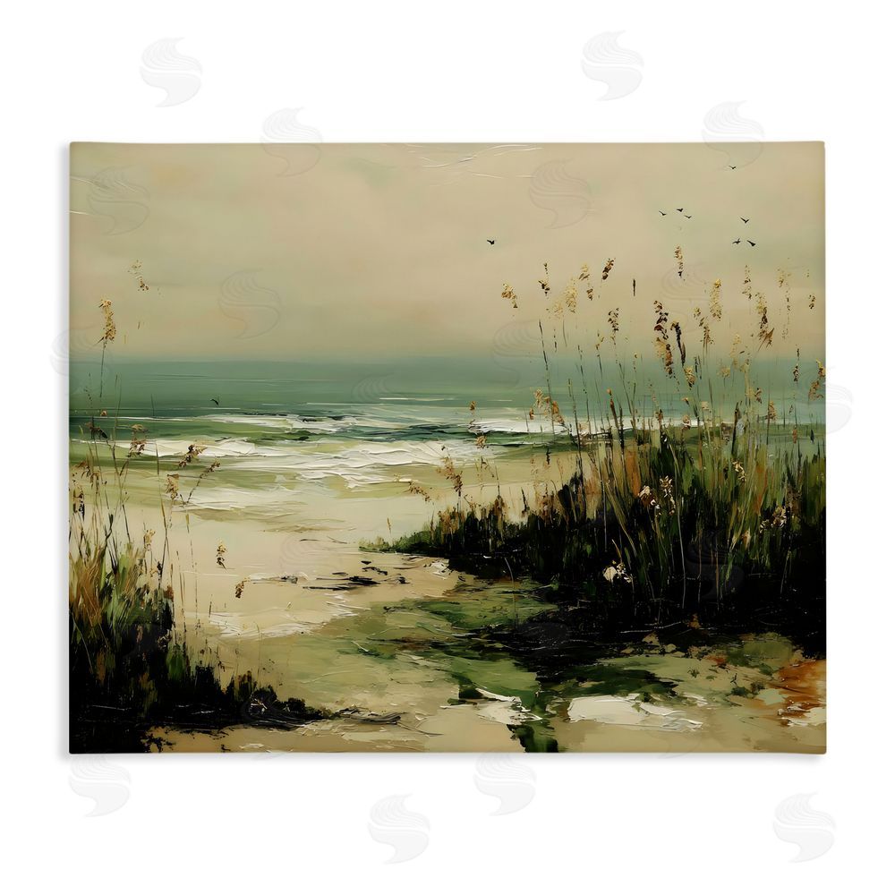 Franklyn Gregory Sea Oats on the Beach Stretched Canvas Wall Art Print