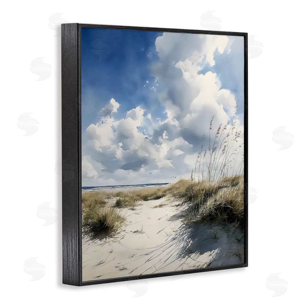 Franklyn Gregory Dunes In The Sunshine Black Framed Giclee Wall Art Print