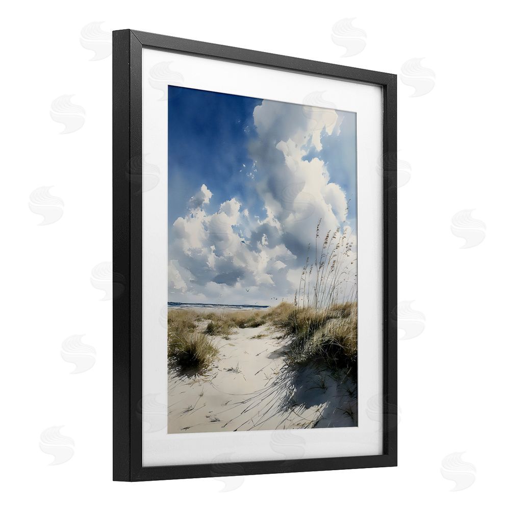 Franklyn Gregory Dunes In The Sunshine Black Framed Print Under Glass Wall Art