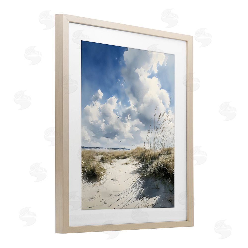 Franklyn Gregory Dunes In The Sunshine Brown Framed Print Under Glass Wall Art