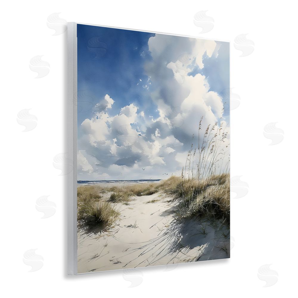 Franklyn Gregory Dunes In The Sunshine Wall Plaque with Fixed Lithograph Print