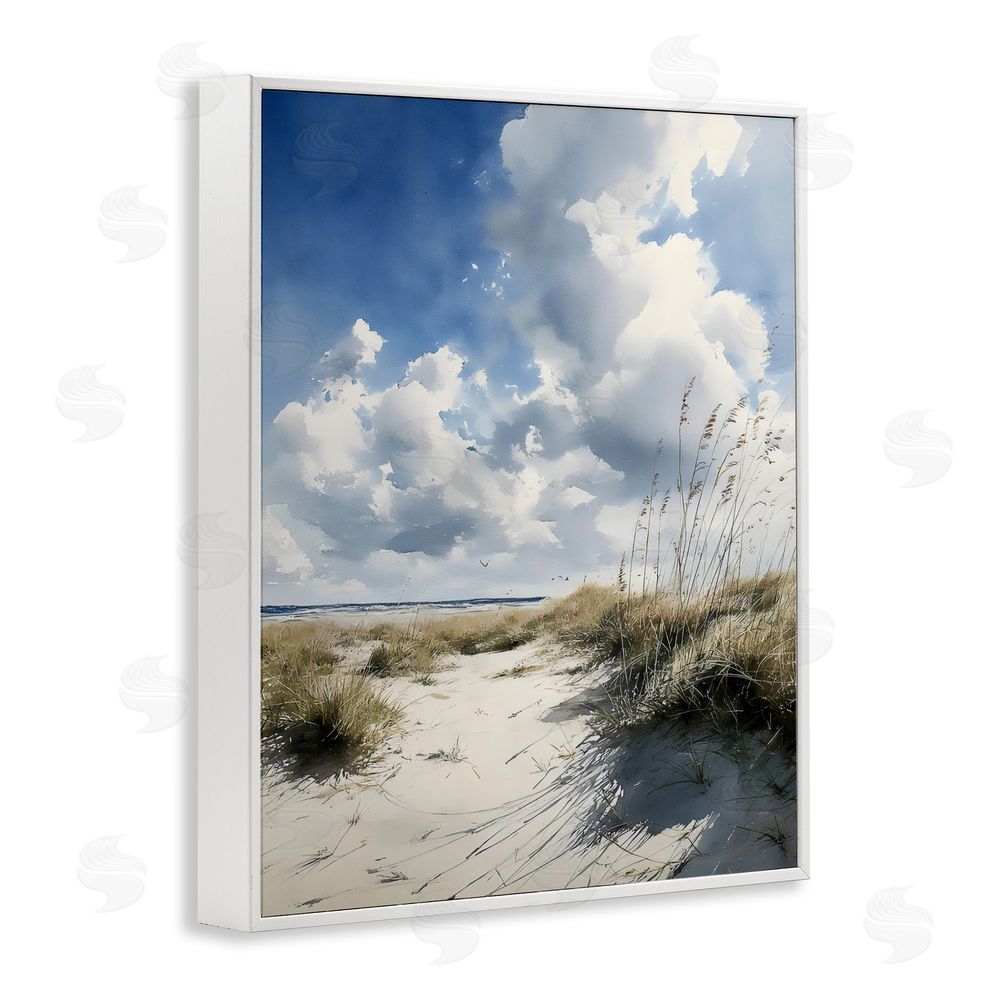 Franklyn Gregory Dunes In The Sunshine White Framed Giclee Wall Art Print
