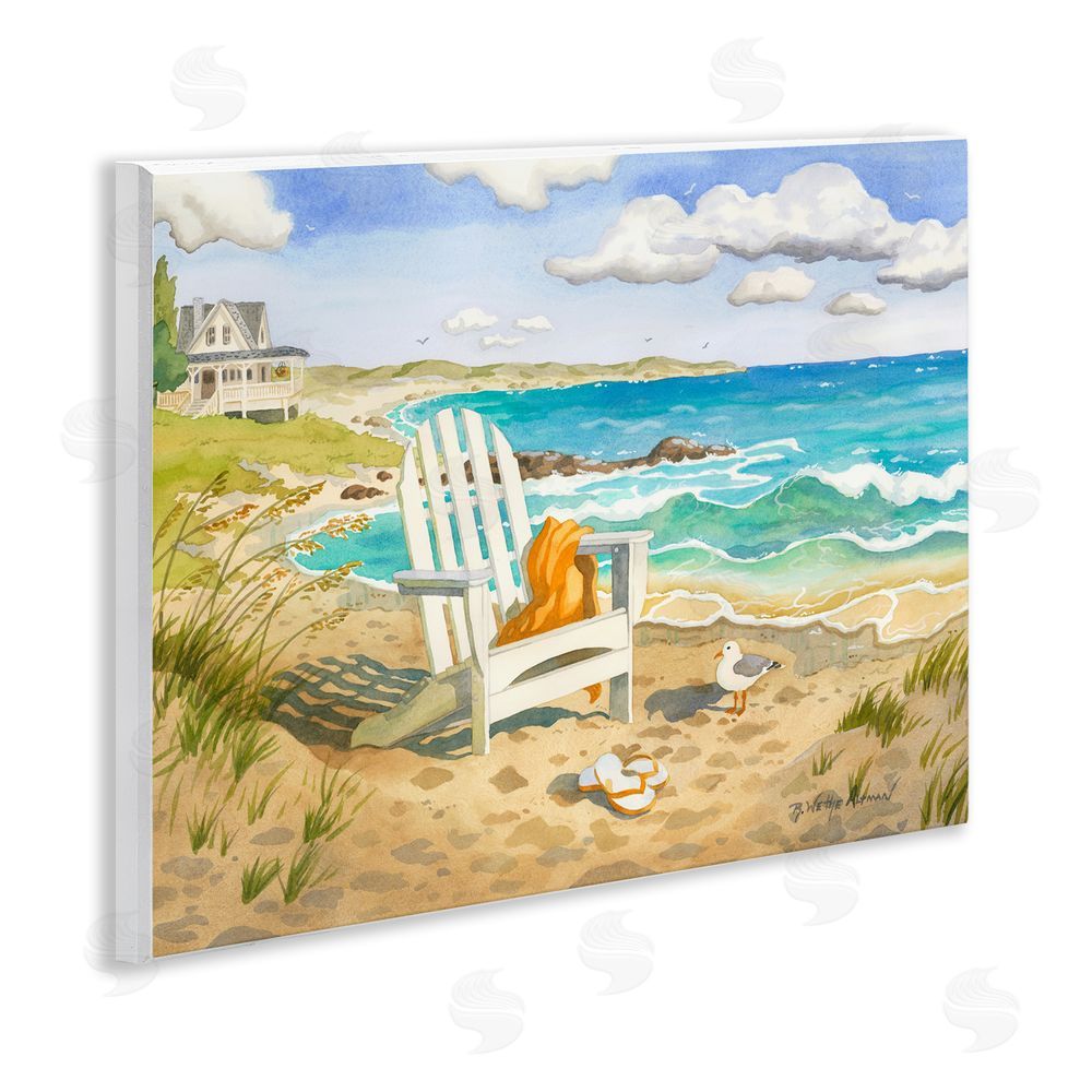 Robin Altman Waiting For You by Beach Wall Plaque Printed Art
