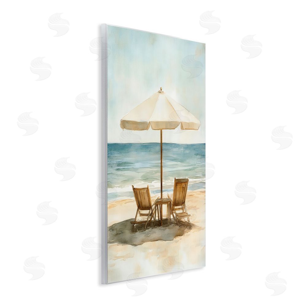 Petal Prints Design Watercolor Paradise Seaside Retreat Wall Plaque Printed Art