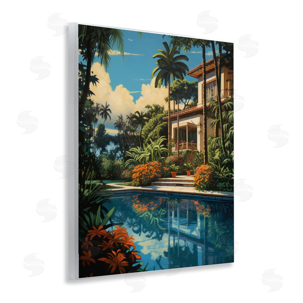 Creative Studio Tropical Tranquility Villa Wall Plaque Printed Art