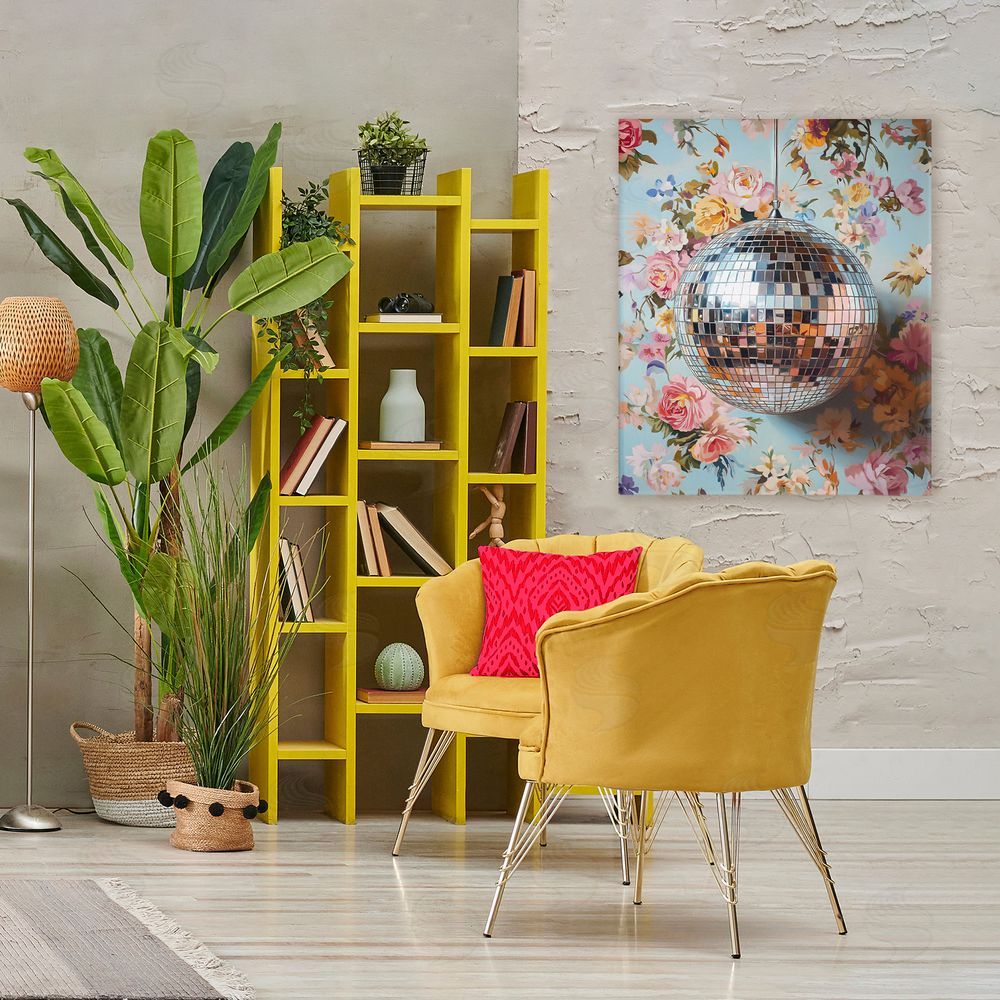 LSR Design Studio Floral Disco Ball Reflection
