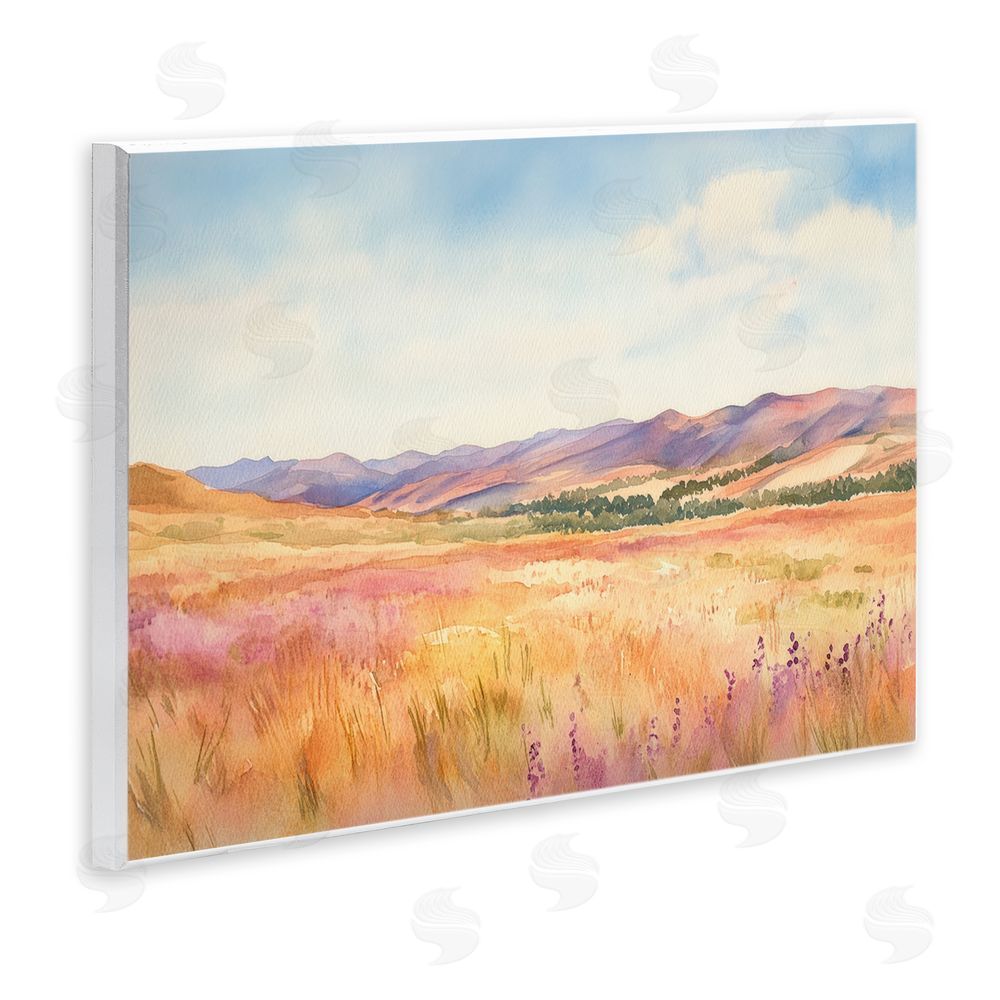 Petal Prints Design Pastel Valley Panorama Wall Plaque Home Decor Art Print