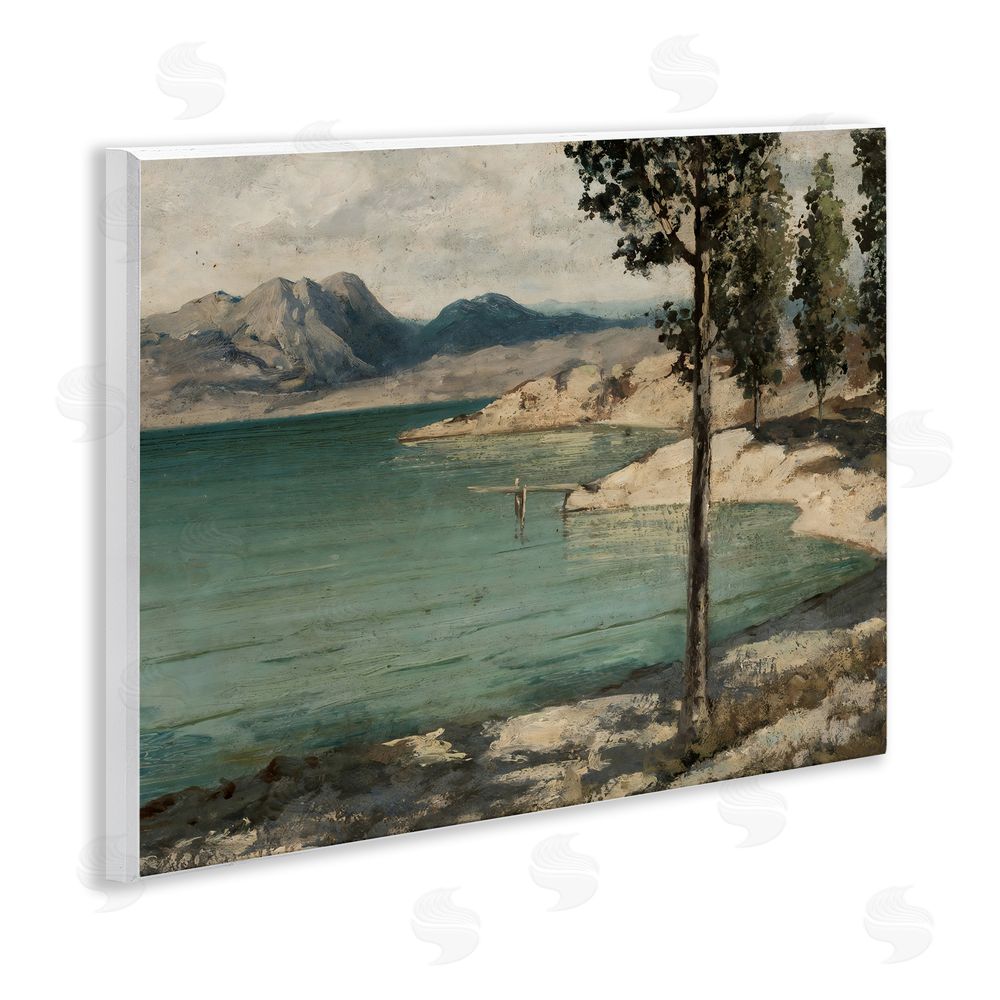Arlington Prints Tranquil Shore with Trees Wall Plaque Printed Art